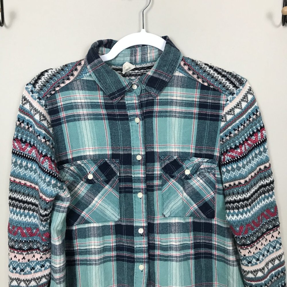 TOKYO DARLING Flannel/Sweater knit shirt Sz XS